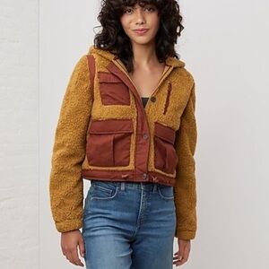 NEW UpWest Convertible Utility Sherpa Jacket/Vest Golden Earth Sz M & Lg NWT